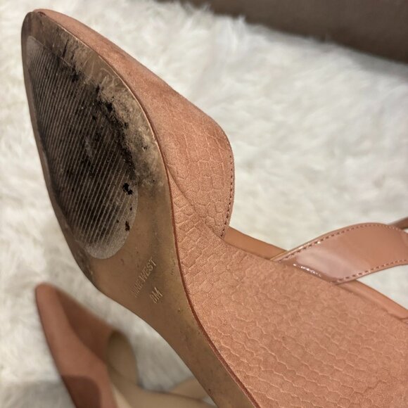 Nine West Ankle Strap Wedge | Blush Color | Sz 8 - Picture 4 of 4